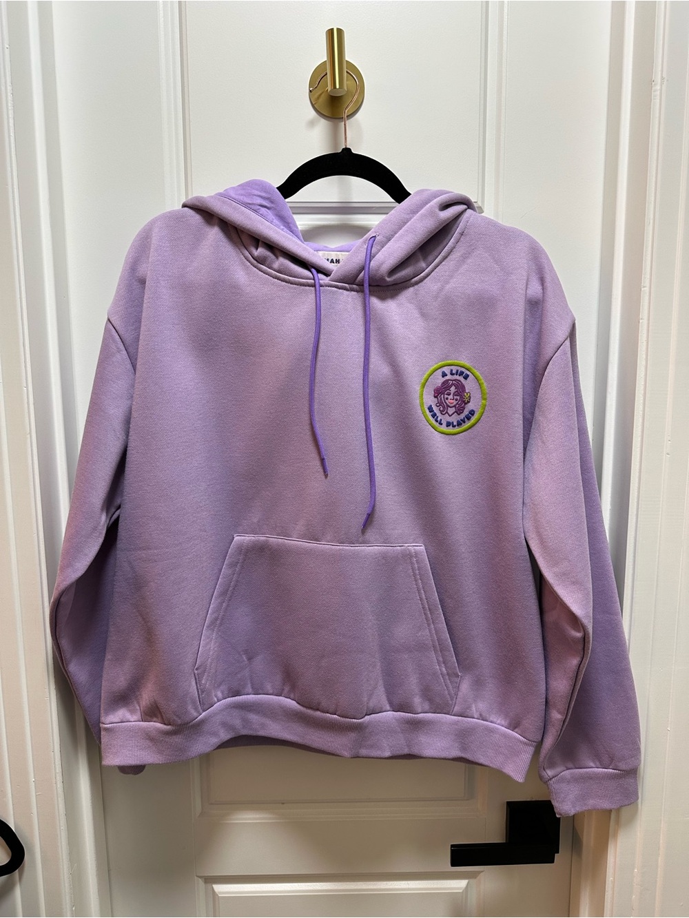 The Mahjong Line Purple Hoodie “A Life Well Played” M/L